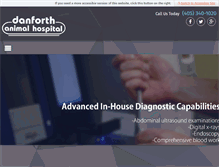 Tablet Screenshot of danforthanimal.com